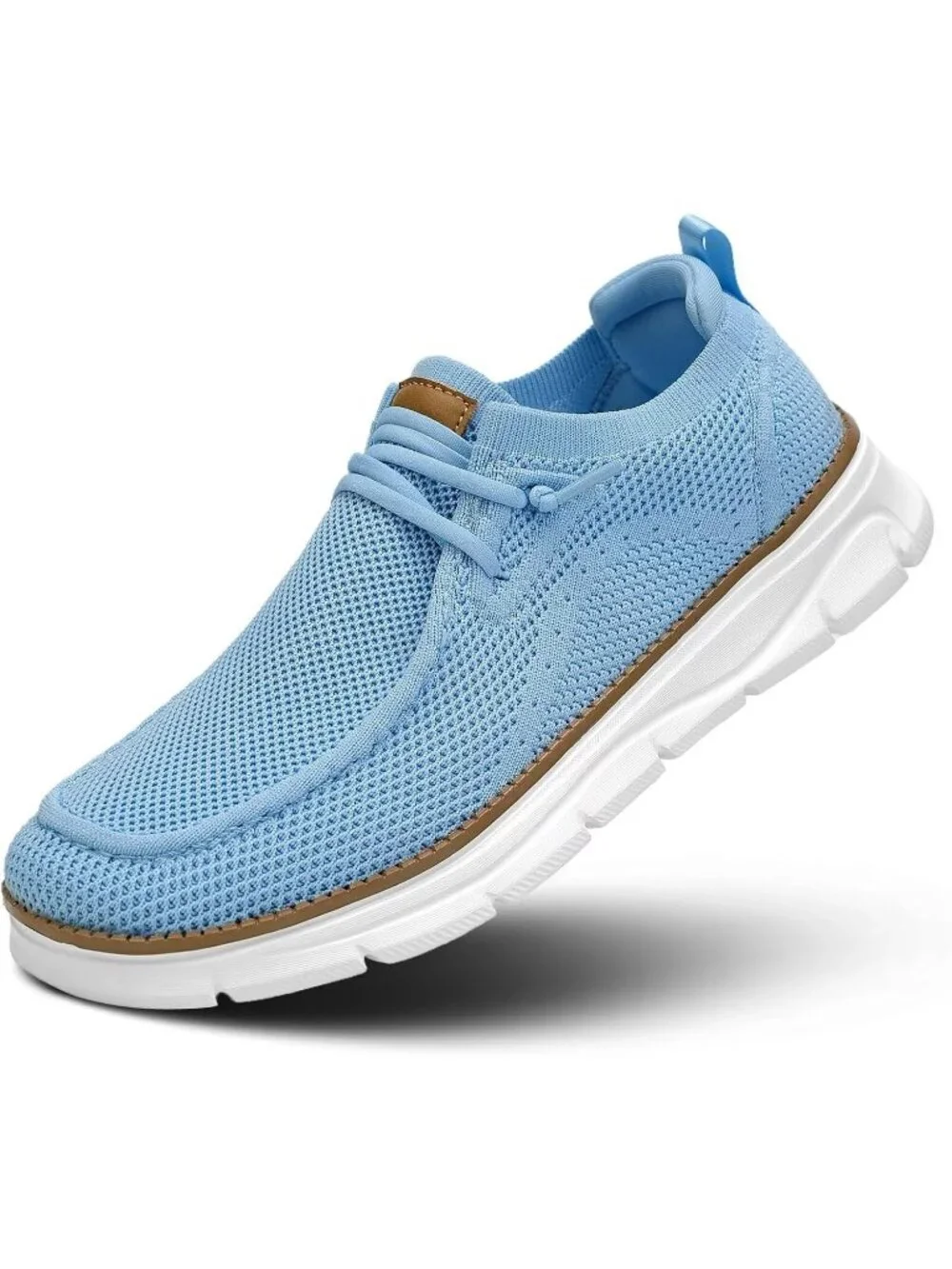 Men's Water Blue Slip On Loafers Comfortable Boat Casual Walking Sneaker Shoes